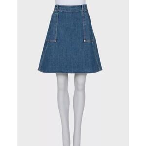 Louis Vuitton Blue Denim Skirt - Sz. XL (FR42)
